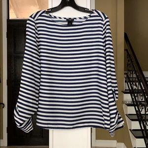 Ann Taylor striped long sleeve Shirt